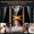 thumbnail image 2 of Protector de pantalla YMHML para iPhone 17 Pro Max, privacidad 25°, 3 unidades, 2 of 6