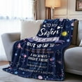 thumbnail image 3 of Sister Gift for Sister, Sister Birthday Gifts from Sister Brother, Sister Blanket, Friend Birthday Gift for Women, Bestie Gifts for Women, Christmas, Thanksgiving Gifts for Her, 60x80, 3 of 6