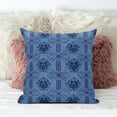 thumbnail image 4 of Seamless Damask Floral Indoor/Outdoor Pillow in Sky Blue Gray Pink 20x20, 4 of 5