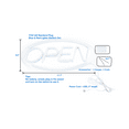 thumbnail image 4 of (4 pack) Pen+Gear Neon LED Open Sign, 17.7 x 8.7 in, Red and Blue Lights, Plug-in Powered, Clear Display, 4 of 11