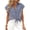 Navy Blue, variant on Womens Shirt Short Sleeve Plaid Button-Front Shirt with Tie Hem Collared Blouse Tops Dressy for Casual Office Everyday Wear