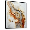 thumbnail image 2 of Designart "Earthy Orange Geode Minimalism" Stone Geode Floater Framed Canvas Prints, 2 of 5