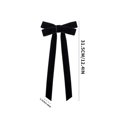 thumbnail image 2 of Black Velvet Ribbon Bows with Long Tails, 10 Pack 12.5 Inches, for Christmas Tree and Wreath Decorations, 2 of 3