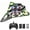 Green, variant on Foam Remote Control Airplane, Jet Fighter RC Plane Stunt Drone Toy with LED Lights & 360° Spin, Easy to Fly RC Glider for Kids Adults