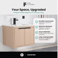 thumbnail image 5 of Fine Fixtures Kingsford Vanity 24" Wide With Doors - White Oak- Sink Included, 5 of 10