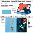 thumbnail image 5 of Allytech for Apple iPad 10th Generation 10.9" Case 2022 with Stand Pencil Holder Card Pockets [Auto Wake/Sleep] Slim PU Leather Magnetic Smart Folio Wallet Soft TPU Shockproof Cover, Rainbow Elephant, 5 of 7