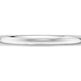 thumbnail image 2 of 10K White Gold 10Kw 2.5mm Half Round Band Size 14 Made In United States 1whr025-14, 2 of 5