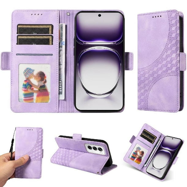 Funda GANGXUN para OPPO Reno 12 5G con diseño acolchado elegante, cuero PU, protección total y ajuste preciso