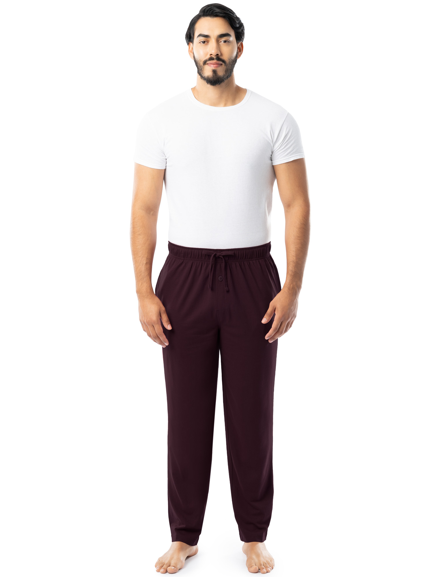Fruit of the Loom Men's and Big Men's Jersey Knit Pajama Pants, Sizes S-6XL