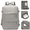 grey, variant on Large capacity multifunctional waterproof backpack - travel bag - independent shoe box/15.6-inch computer box/travel backpack, black