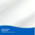 thumbnail image 5 of Kenney Water Repellent Polyester Fabric Shower Curtain, 70" W x 72" H, White, 5 of 5