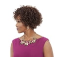 thumbnail image 2 of Vivica Fox Whitney Human Hair Wig, FS4 27 Medium Dark Brown frosted with Honey Blonde, 2 of 5