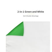 White & Green Backgrounds for Photography 5 x 7FT Polyester Chromakey Cloth