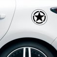 thumbnail image 5 of BRILLAR Adhesivo reflectante para coche con pentagrama, juego de 2 (negro, 12 cm), 5 of 5