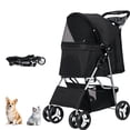 thumbnail image 1 of Cochecito Plegable para Mascotas, Carro para Perros y Gatos con Ruedas 360°, Malla Transpirable, Diseño Portátil, Amortiguación y Freno, Espacio de Almacenamiento, 1 of 5