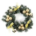thumbnail image 2 of Christmas Wreath With Battery Powered LED Light String Front Door Hanging Garland Holiday Home Decorations, 2 of 5