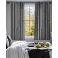 thumbnail image 3 of Vintage Black Sheer Curtains 45 Inch Length 2 Panels Set for Living Room/Bedroom, Country Farmhouse Plants Tree Pattern Kitchen Curtains Grommet Semi-Sheer Curtains Drapes Window Treatments 42"x45"x2, 3 of 7