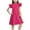 Hot Pink, variant on Girl's Cute Dresses, Casual Ruffle Sleeveless A-Line Flowy Sundress, Summer Beach Dresses Kids Summer Midi Dress Khaki 6-7Y