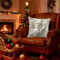 thumbnail image 6 of Christmas Cushion Covers,4Pack 15.7x15.7 Inch Winter Throw Pillow Covers,White Christmas Theme Decorative Cushion Cases,Cute Snowman Santa Pillowcases,Farmhouse for Sofa Bed Couch, 6 of 10