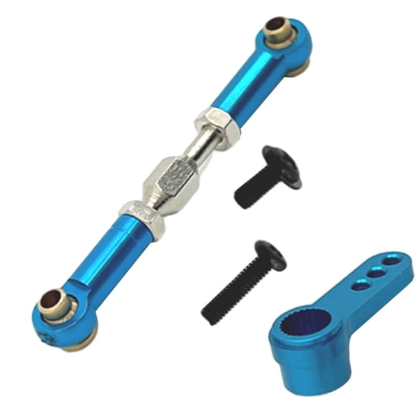 Juego de varillas de dirección de metal para coche RC 16207 Azul