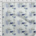 thumbnail image 3 of oneOone Polyester Lycra Lavender Blue Fabric Stamps & Direction Compass Travel Sewing Craft Projects Fabric Prints By Yard 56 Inch Wide, 3 of 4