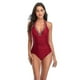 thumbnail image 4 of Traje de baño de una pieza para mujer con control de abdomen y cuello en V s202412247785, 4 of 5