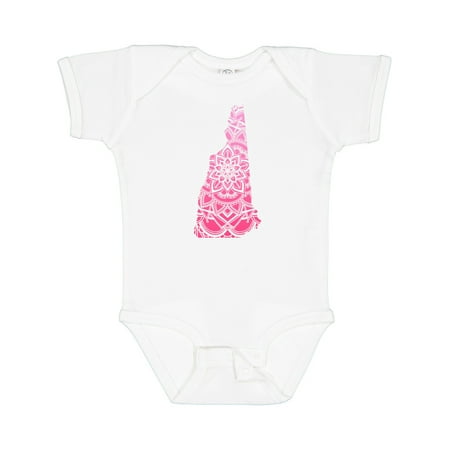 

Inktastic New Hampshire Silhouette Mandala Boys or Girls Baby Bodysuit