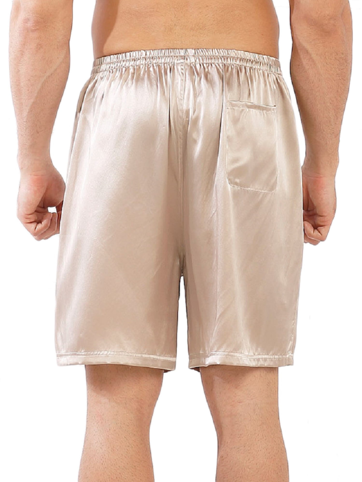 Eyicmarn - Men Silk Satin Pajama Sleepwear Homewear Robes Shorts ...