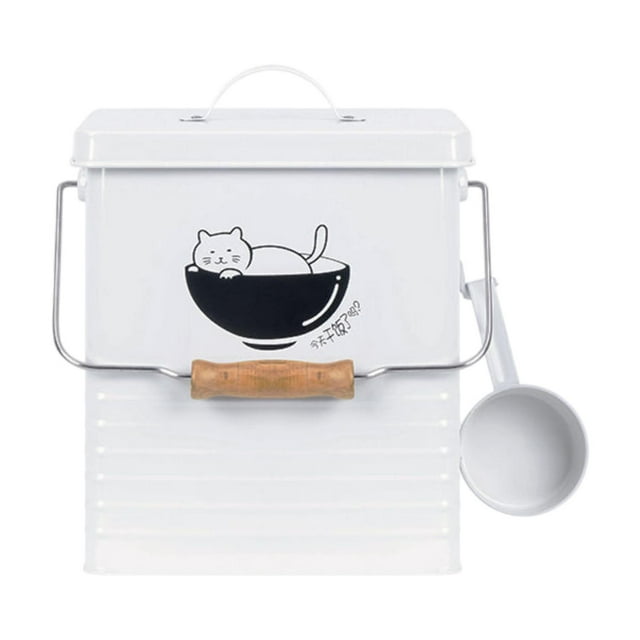 BELOVING Cat Dog Food Storage Container Dry Food Container for Home Apartment Kitchen B