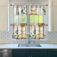 thumbnail image 3 of Boho Kitchen Curtains for Windows – Rustic Tribal Floral Print Cafe Curtains, Vintage Bohemian Geometric Panels for Home Décor, 3 of 6