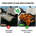 thumbnail image 4 of Golf Cart Seat Covers for 2 Seater,Orange Pumpkins Fall Microfiber Cart Seat Towel Blanket,Maple Leaves Thanksgiving Botanical Absorbent NonSlip Bench Seats Protector for Golf Course 51"x31", 4 of 9