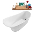 thumbnail image 2 of 63" Streamline N460-IN-BL Soaking Freestanding Tub and Tray With Internal Drain, 2 of 7