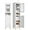 White, variant on 69'' Tall Bathroom Storage Cabinet with 2 Adjustable Shelves, White 6 Tier Narrow Bathroom Cabinet with 2 Doors, Slim Linen Cabinets for Brathroom,Home Office,Wood