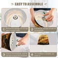 thumbnail image 5 of BZSMCE Table Lamp Creative Golden Garden Blooms Pattern Simple Pattern Night Light, 5 of 8