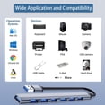 thumbnail image 3 of Hub USB 3.0 Sunnimix Estación de acoplamiento 7 en 1 para computadora portátil, 3 of 7