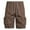 Coffee, variant on Shorts Men Qiggri Men Solid Color Fashion Multiple Pockets Drawstring Elastic Waist Shorts Mens Shorts Casual