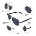 thumbnail image 2 of Lentes de Sol Tommy Hilfiger Hombre X67138 Outlook Marco de Metal Color Gris con Filtro 100% UV, 2 of 5