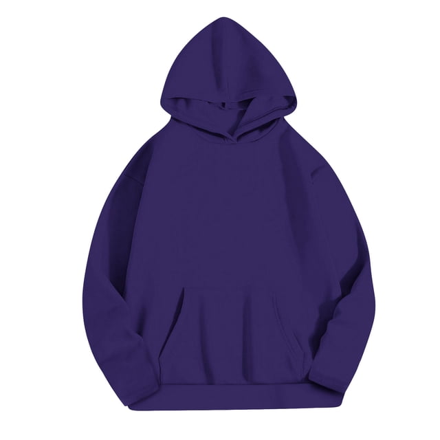 MeetoTime Sweat à Capuche à Manches Longues pour Femmes, Polaire, Grande Poche, Pull