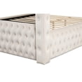 thumbnail image 6 of Pemberly Row Modern Queen Crystal Tufted Bed made with Wood in Cream, 6 of 8