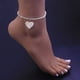 thumbnail image 2 of Joyería Tobillera Pulsera Cadena Playa Mujeres Pie Corazón Tobillera, 2 of 4