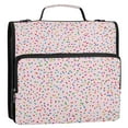 thumbnail image 4 of 3 Ring Zipper Binder with Shoulder Strap Waterproof Trapper Keeper 2 Inch D-Ring 500 Sheets Capacity Colorful Sprinkles, 4 of 8