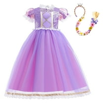 Girls Sofia Princess Dress Female Birthday Dress Up Costumes, Size for 3-9