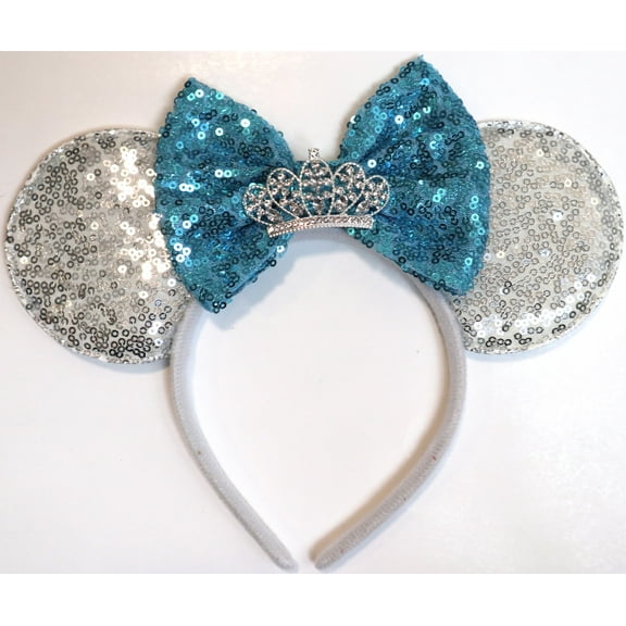 Blue Minnie Ears , Silver Mickey Ears, Princess Ears, Silver Minnie Ears, BlueMickey Ears