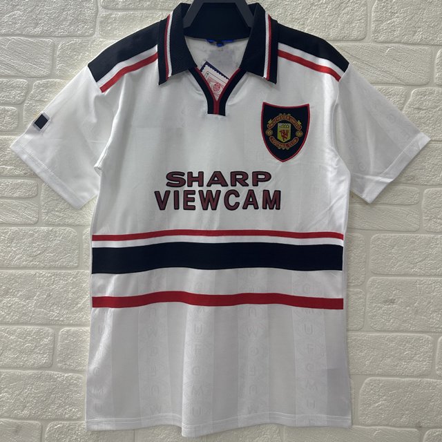 89-99 Retro Manchester United Away Football Classic Jersey