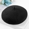 thumbnail image 3 of ESASSALY Fashionable Wool Beret Hats for Little Girls, French Inspired Winter Headwear, 3 of 4