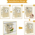 thumbnail image 3 of Vehomy Bird Nest Box Parakeet Breeding Nest Box Bird Nest House Wooden Acrylic Transparent Breeding Box for Finch Lovebirds Cockatiel Budgie Conure Parrot, 3 of 7