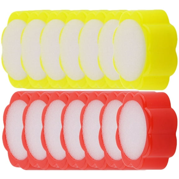 16Pcs Finger Wet Tools for Cash Counting Sponge Cup Accessories in Assorted Color Safe and