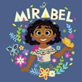 thumbnail image 2 of Boy's Encanto Mirabel In Nature Floral and Butterflies  Pull Over Hoodie Navy Blue Heather Medium, 2 of 4