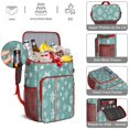 thumbnail image 5 of Travel Cooler Bag - Turquoise Christmas Snowflake Pattern Camping Beer Cooler Backpack with Bottle Opener- Waterproof Insulated Picnic Backpacks - Cooler Bag for Beach, 5 of 6