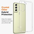 thumbnail image 3 of Case for Galaxy S21 FE 5G with Screen Protector Soft(2Pcs), Crystal Clear Shockproof Protective Phone Case, Hard PC Back Soft TPU Frame Slim Transparent Cover for Samsung Galaxy S21 FE, 3 of 14